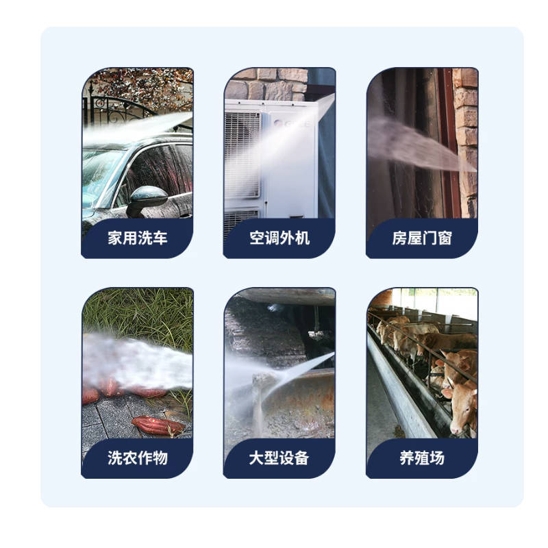黑猫圣将380型高压洗车机家用水泵220v大功率清洗机水枪神器车用抢家用款[1350W](15米防爆管+长刷)高清大图