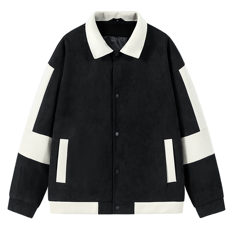 南极人麂皮绒外套男士春秋季新款美式小香风衣服秋冬宽松休闲夹克