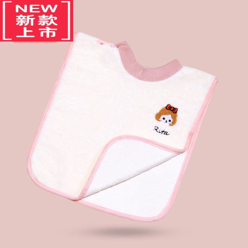可莉允儿童洗脸刷牙毛巾洗漱巾宝宝春秋防水围嘴口水巾围脖宝宝吐奶围兜图片