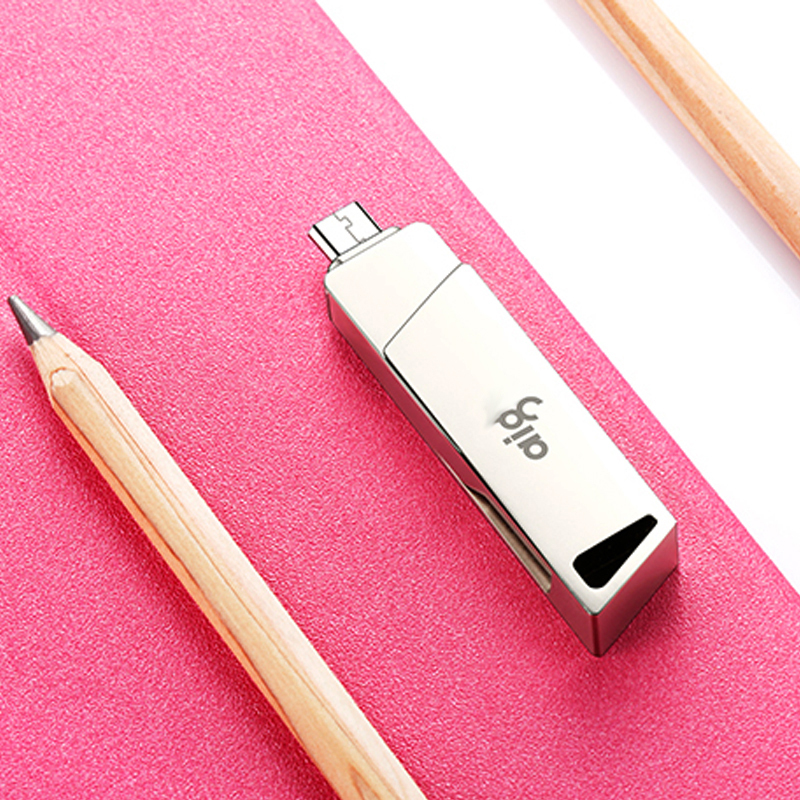 RUZSJ 64GB手机U盘 U385 银色 双接口手机电脑两用 爱国者