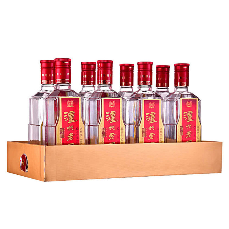 泸州老窖 特曲 52度 165ml*8 礼盒装 浓香型白酒