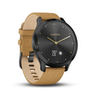 Garmin佳明vivomove HR光电心率监测智能时尚防水运动健身功能手表防水深度值50m（经典版 摩登黑）