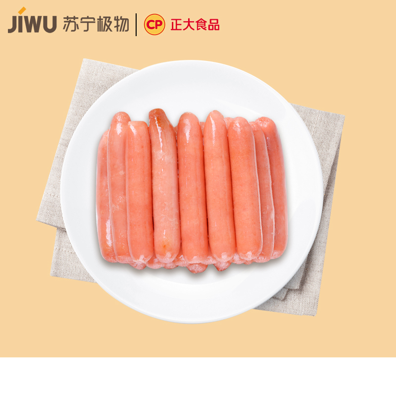 苏宁极物X正大CP联名台湾风味烤香肠320g*5包原味