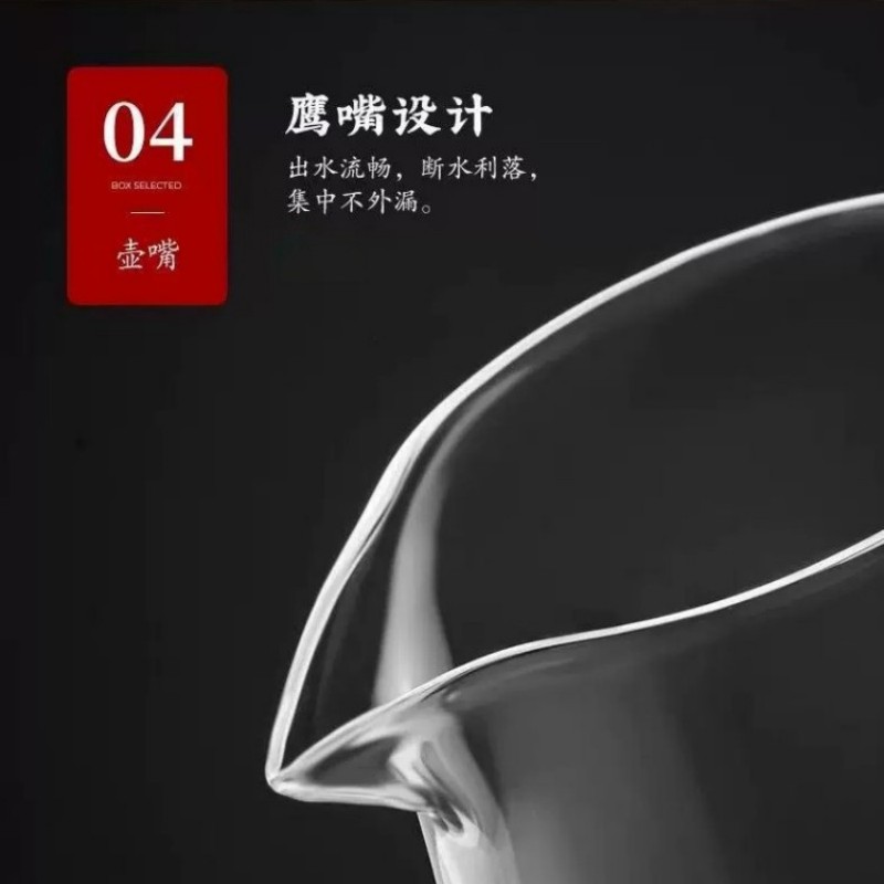 谦星 玻璃茶壶 950毫升 1个[4个起订]高清大图