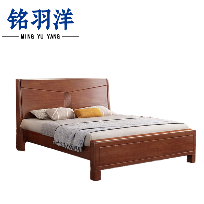 铭羽洋C02木质床150*215*45cm张高清大图
