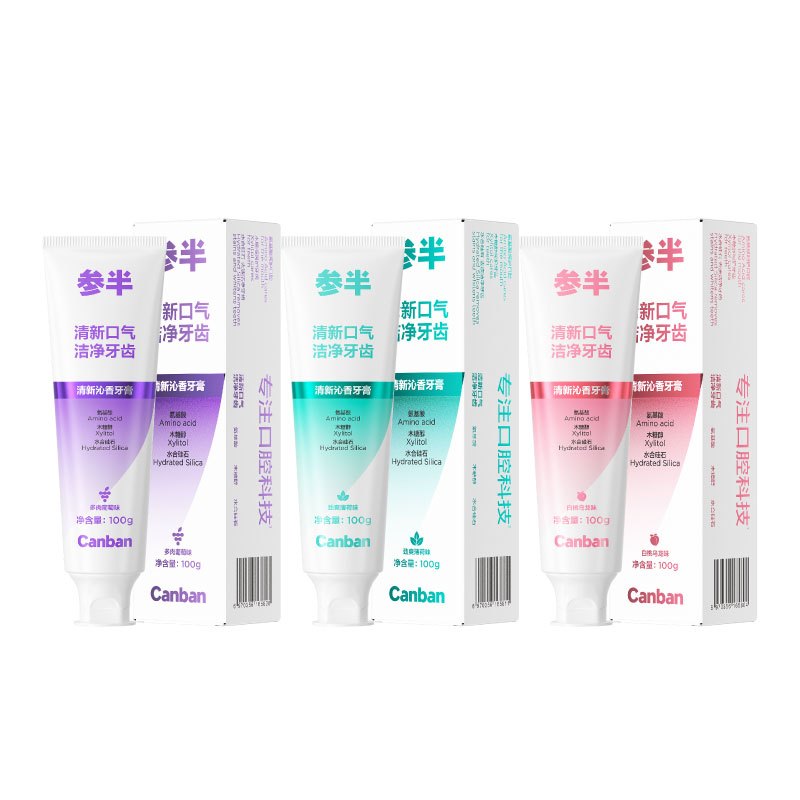参半 CP-KQ-YG-0269 参半清新沁香牙膏 白桃乌龙味 100g
