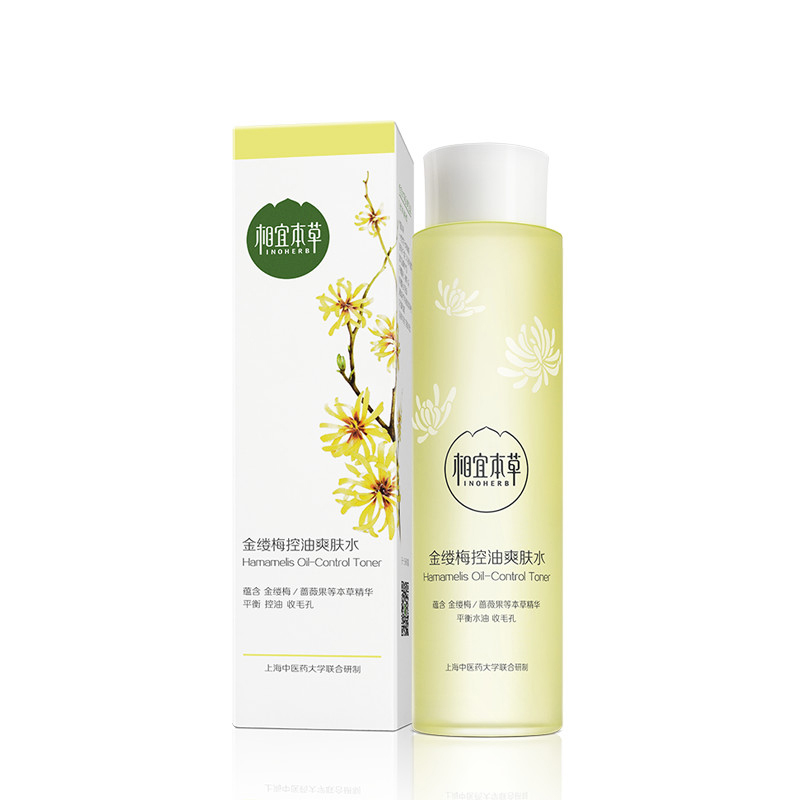 相宜本草 (INOHERB)金缕梅控油爽肤水120ml（保湿补水 控油 均净肌）