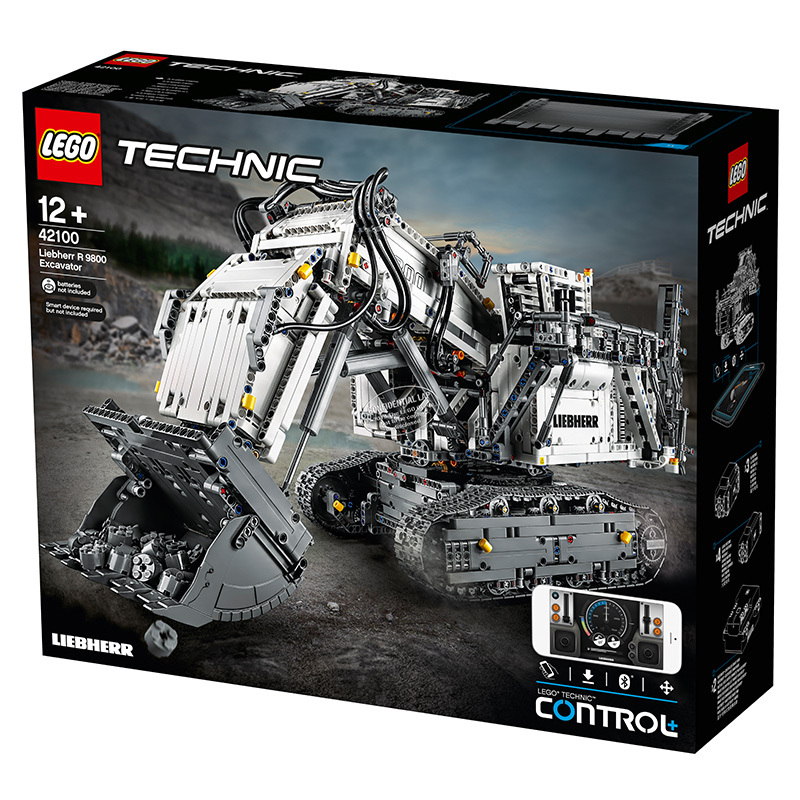 LEGO乐高机械组系列Liebherr R 9800 挖掘机42100 男孩女孩12岁+生日礼物 玩具积木