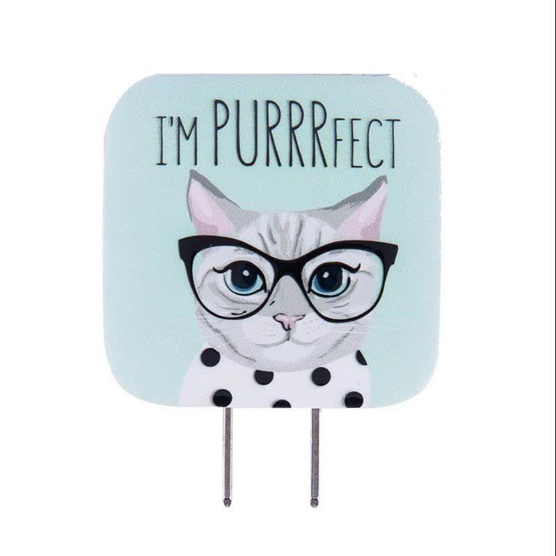 充款卡通头a智能闪手机充电器2.1充电器|J款充电器图片