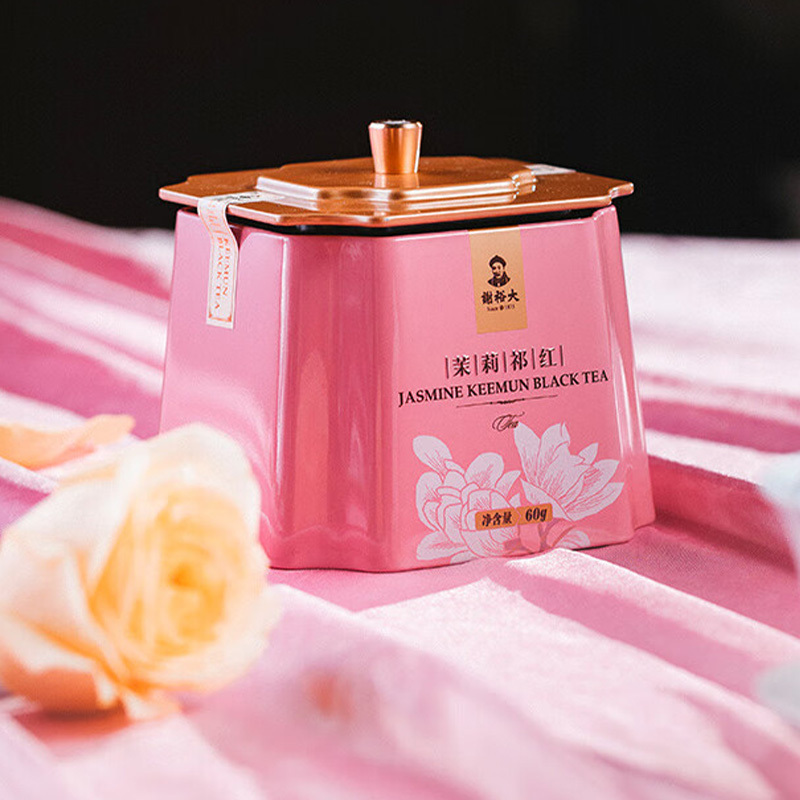 谢裕大红茶茉莉鲜花祁门红茶特级茉莉礼盒装红茶120g高清大图