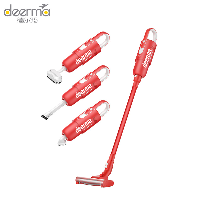德尔玛(DEERMA)无线吸尘器VC21 30分钟续航 电动地刷不缠毛 手持轻盈不费力 手持无线立式吸尘器