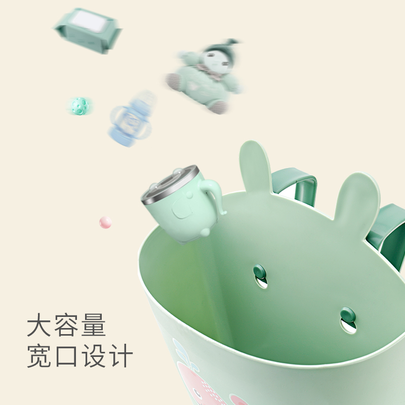 婴儿床挂袋挂篮床头收纳袋儿童多功能可水洗尿布收纳袋床头置物袋收纳袋 三维工匠高清大图