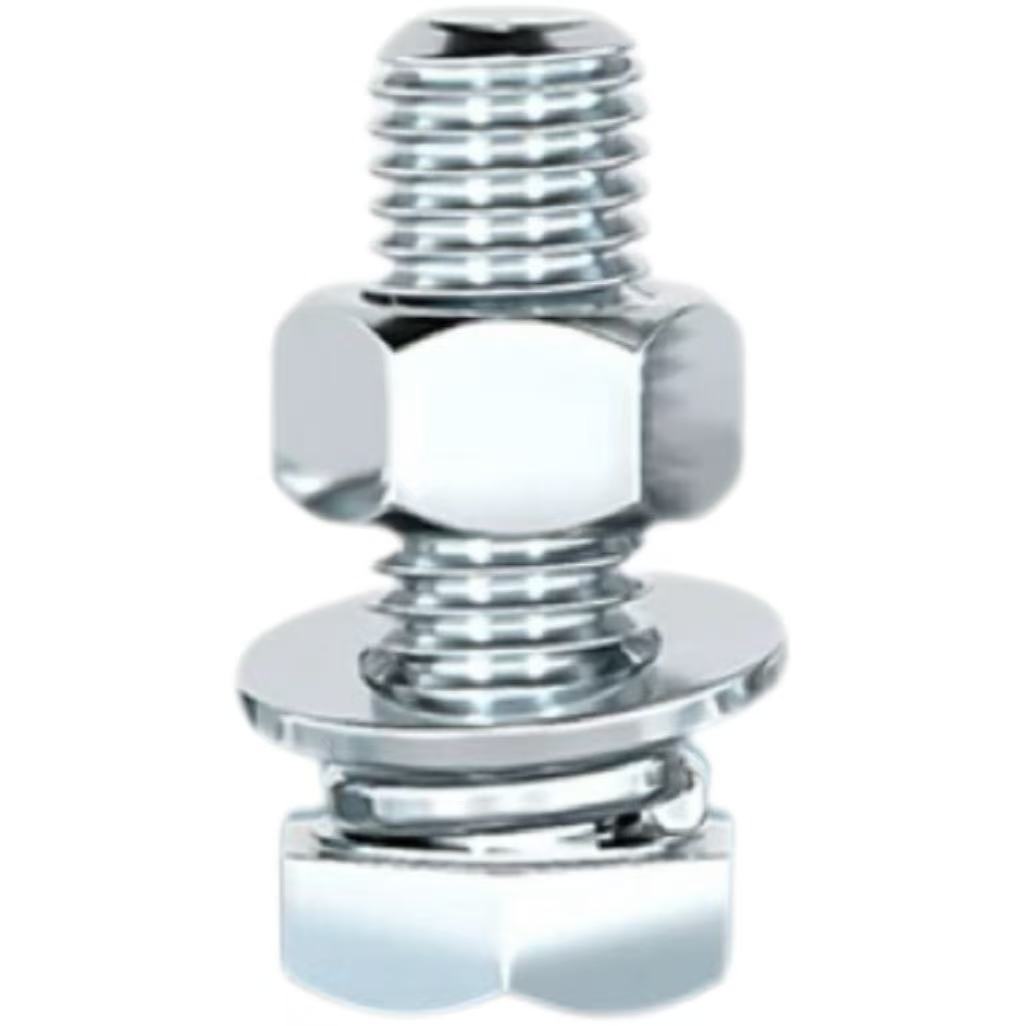 中锦科技 4.8级镀锌外六角螺栓套装M14*25mm[螺栓+螺母+平弹垫]套高清大图