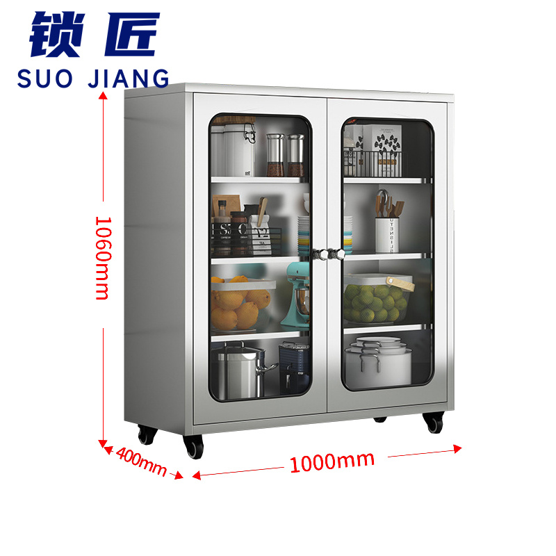 锁匠 不锈钢碗柜100cm台高清大图