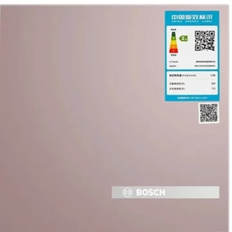 博世(Bosch)BCD-501W(KAS50E66TI)玫瑰金 对开门冰箱 玻璃门 纤薄设计 更窄安装间距