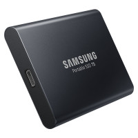 三星(SAMSUNG)T5 1TB移动硬盘usb3.1 typec金属加密手机mac电脑ps4高速移动固态硬盘pssd
