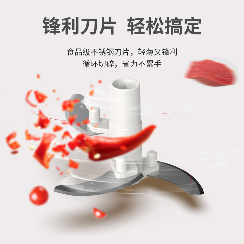 利仁(Liven)拉蒜器手动料理机LSQ-4027高清大图