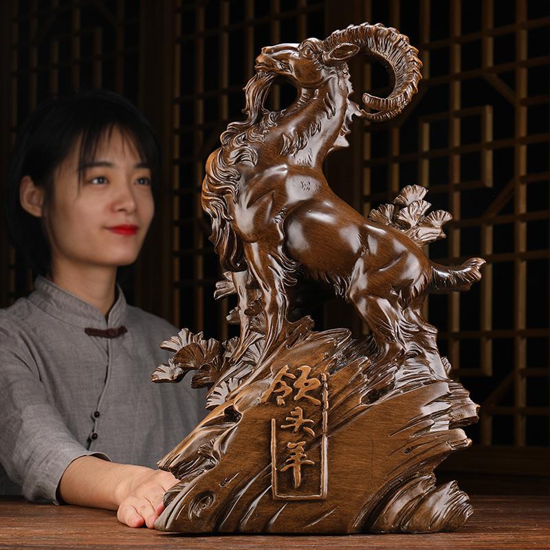 美帮汇三阳开泰羊摆件办公室工艺品家居客厅电视柜摆件开业送礼高清大图