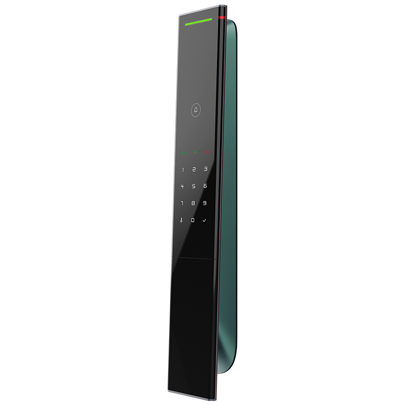 鼎山科技 (DINSTECH) L8 全自动智能门锁家用 大门密码锁入户门办公室电子锁 防盗门指纹锁 墨影绿
