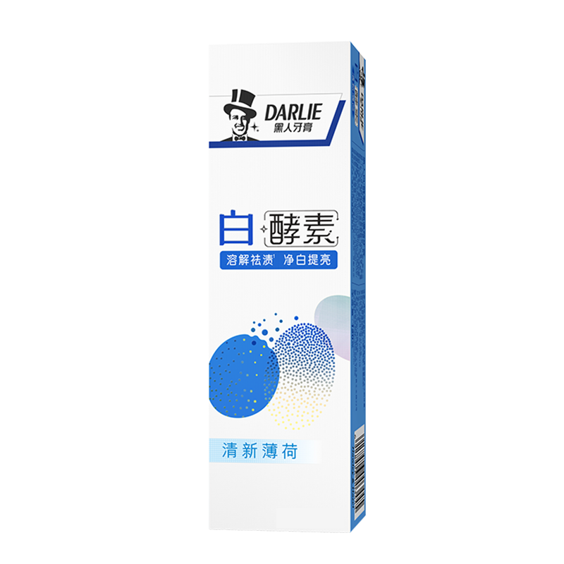 好来(黑人)白·酵素清新薄荷牙膏中国120g