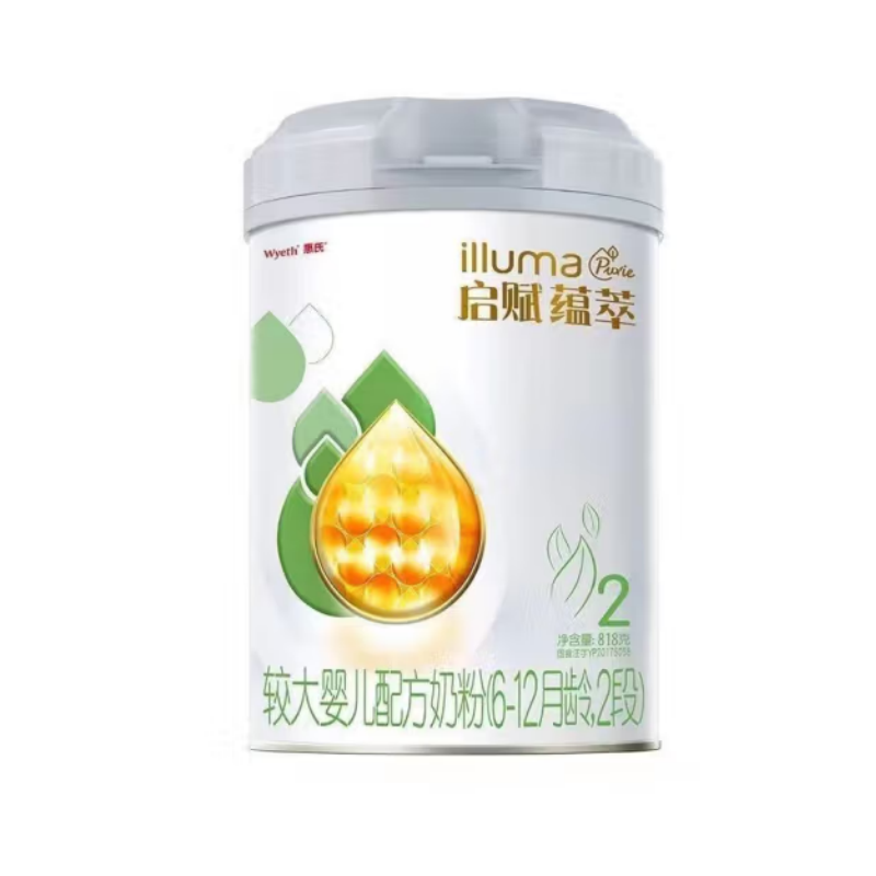 惠氏启赋有机蕴萃2段810g 较大婴儿配方奶粉 惠氏启赋2段(6-12个月)