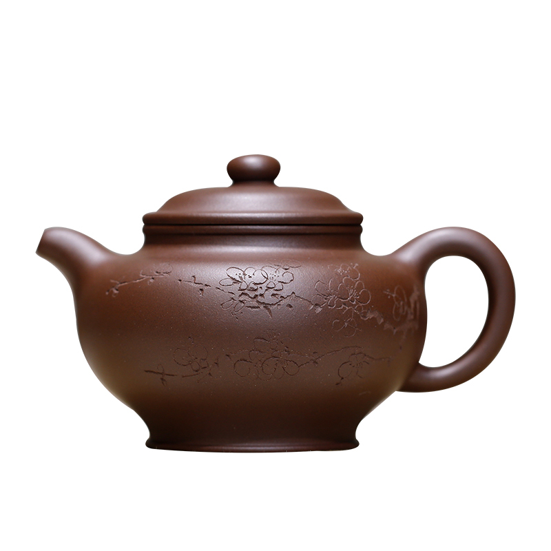 掇只正品国大师李昌鸿紫砂茶壶原矿底槽清纯全手工保真宜兴紫砂壶研高