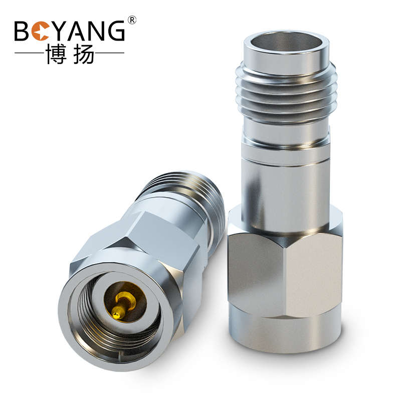 博扬 毫米波转接器50欧 DC-40G K型2.92公转2.4MM母射频RF同轴转换器 BY-2.92/2.4-JKG