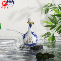 梅兰春 龙瓶46度龙行九州 500ml 双瓶装(送礼袋) 芝麻香型白酒 20年陈酿 梅兰芳故乡美酒[新旧包装随机发]