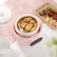 天际宝宝辅食婴儿炖汤煲粥燕窝机炖盅隔水炖盅陶瓷内胆智能恒温预约0.8L小型宿舍mini母婴养生粥BB煲银耳养生1-2人
