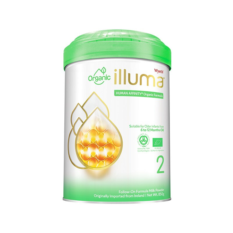 原装进口香港港版惠氏启赋有机illuma organic 2段(6-12个月)850g高清大图