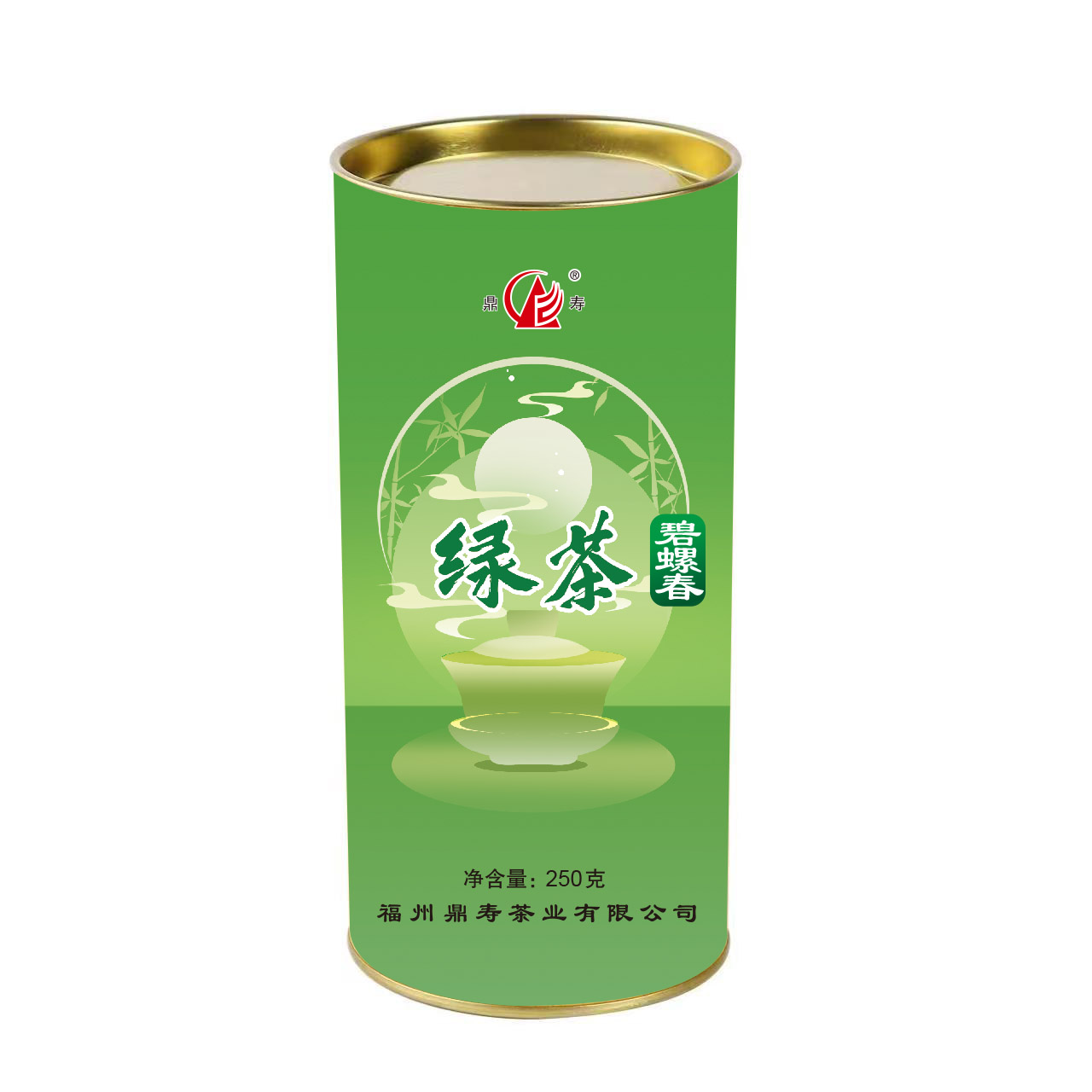 鼎寿碧螺春绿茶 250克/罐高清大图