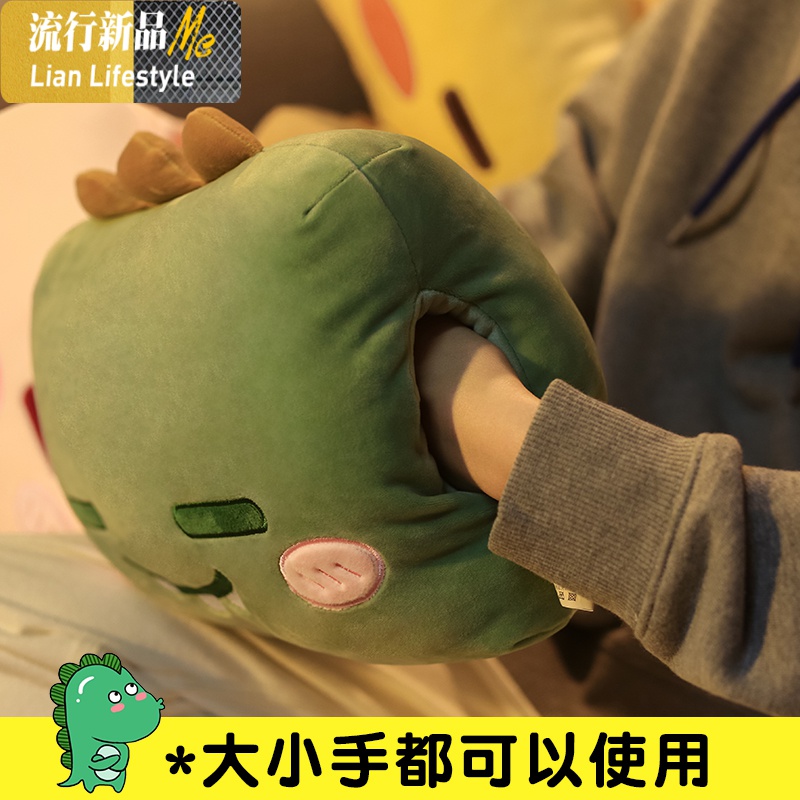 暖手抱枕插手午睡枕午休桌上枕头可爱女生韩式小号趴睡枕学生 三维工匠枕芯/枕头高清大图