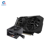 技嘉GTX1650 WF2OC 4G显卡台式电脑吃鸡游戏独显+技嘉500W电源