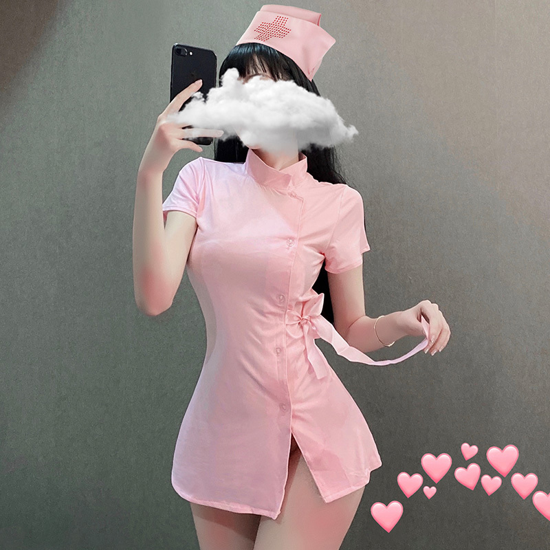 霏慕情趣内衣女角色扮演性感短裙女护士短袖制服大码套装女式情趣睡衣女士衣服成人用品7027