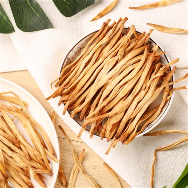 黄花菜干货新货正品无硫熏农家采摘金针菜火锅煲汤湖南特产高清大图