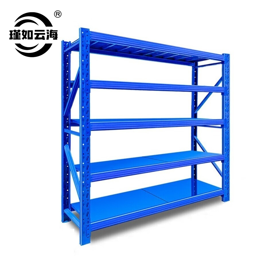 瑾如云海 重型货架 重型材料架 1.5M*0.6M*2M(5层) 组高清大图