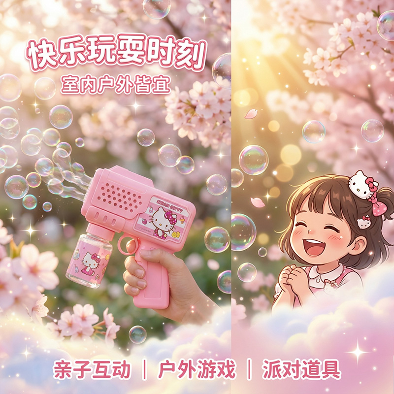凯蒂猫电动泡泡枪3750高清大图