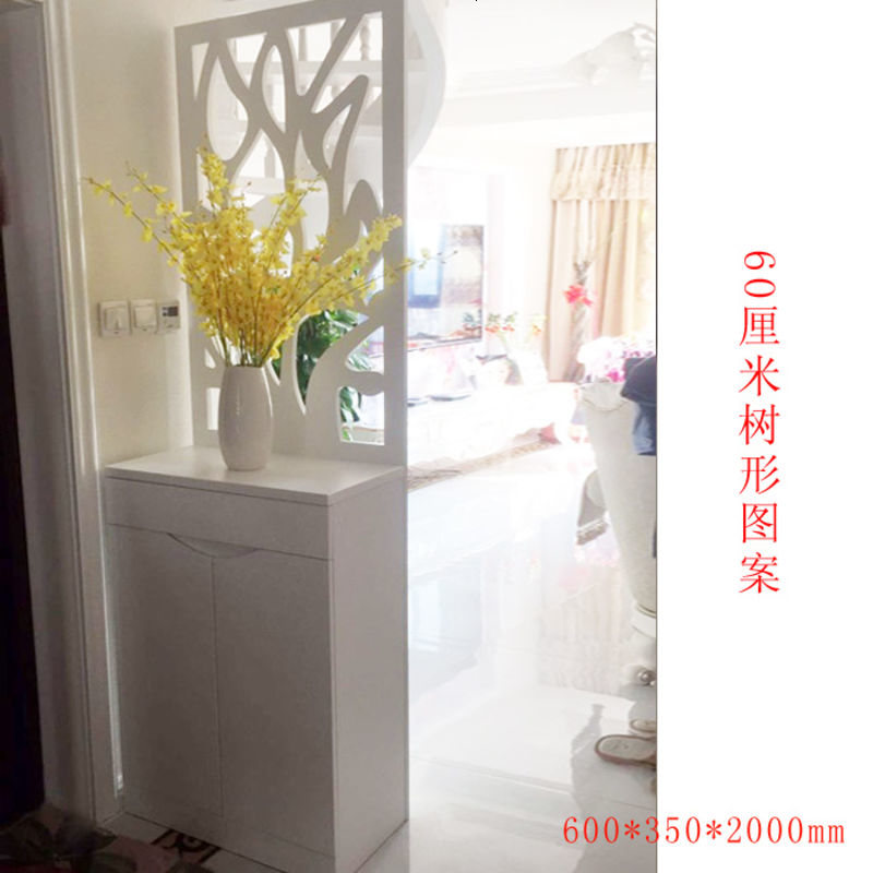 客厅屏风隔断柜镂空花玄关柜小户型进鞋柜烤漆厅柜简约现代_9 组装_60厘米树型现货_框架结构