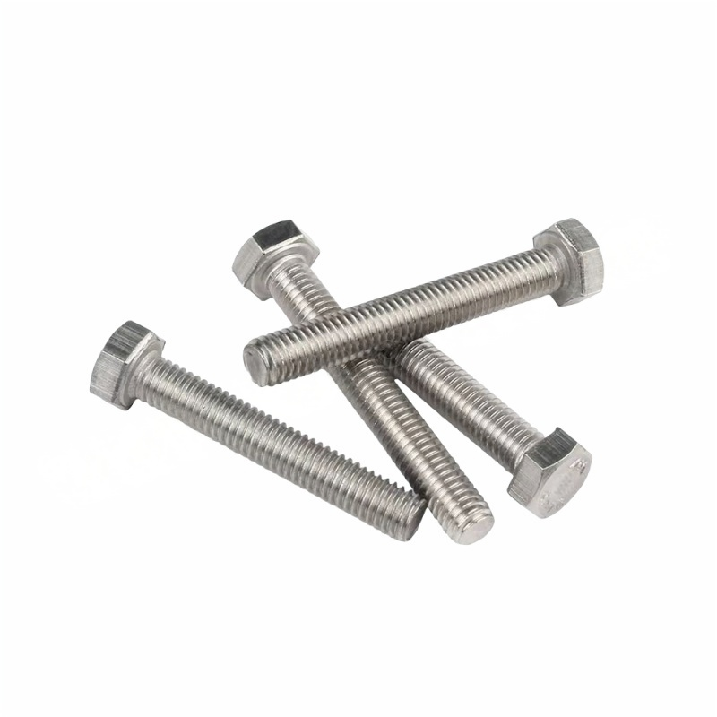 JIBIN/继彬DIN933 外六角螺栓 不锈钢304 A2-70 本色 全牙 M16×140 1个