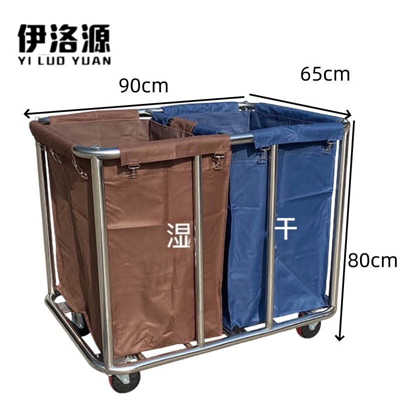 伊洛源 布草车不锈钢高清大图