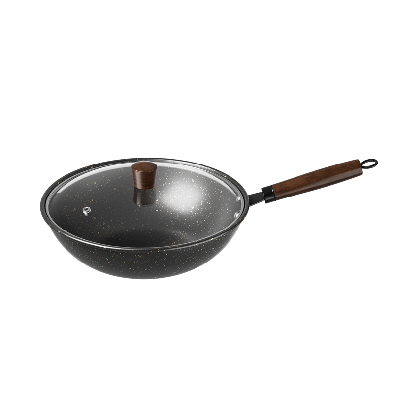 蓝贝奇 LBQ-2102 麦饭石炒锅 32CM(单位:个)黑色