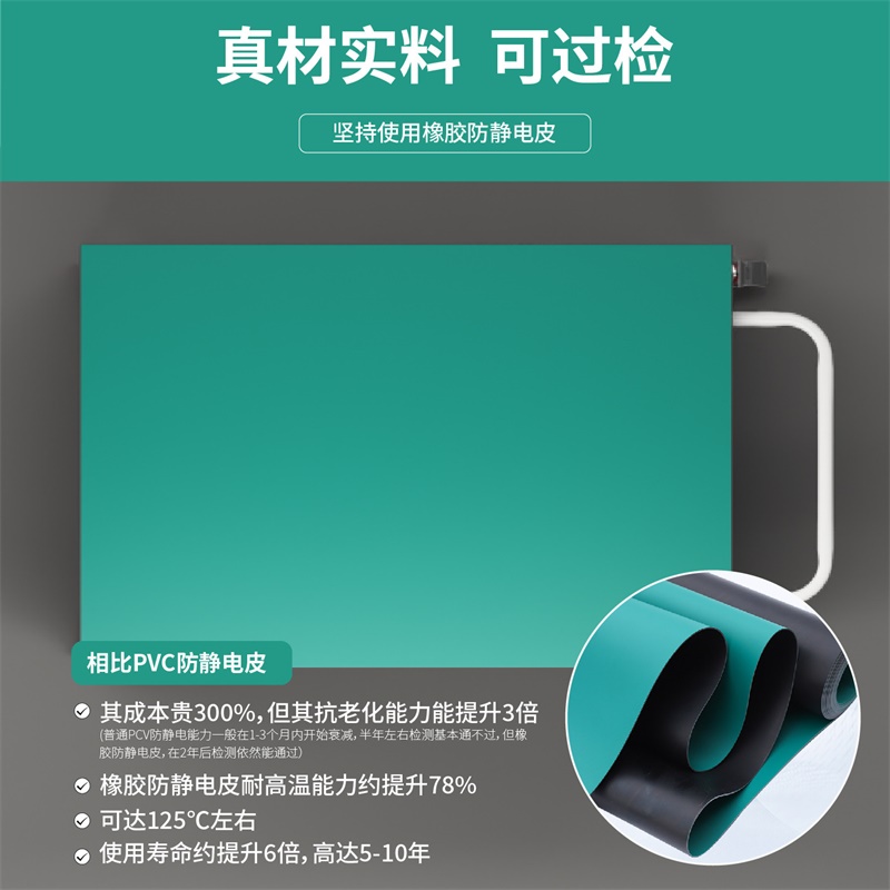 易企采 60*40*80CM双层防静电周转车 移动工作台车间带轮物料手推车 单位:个高清大图
