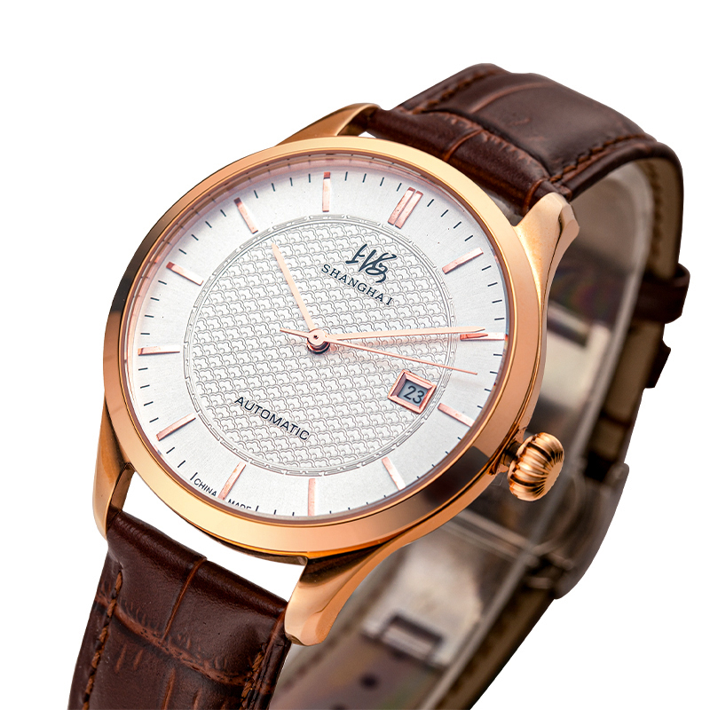 上海手表上海牌手表男士三针日历系列全自动机械表男士防水休闲国潮