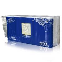 清风卷纸B00AAH 舒柔纯品系列 卫生纸3层平纹1400克无芯卷*10卷/提 6提/箱（整箱销售）