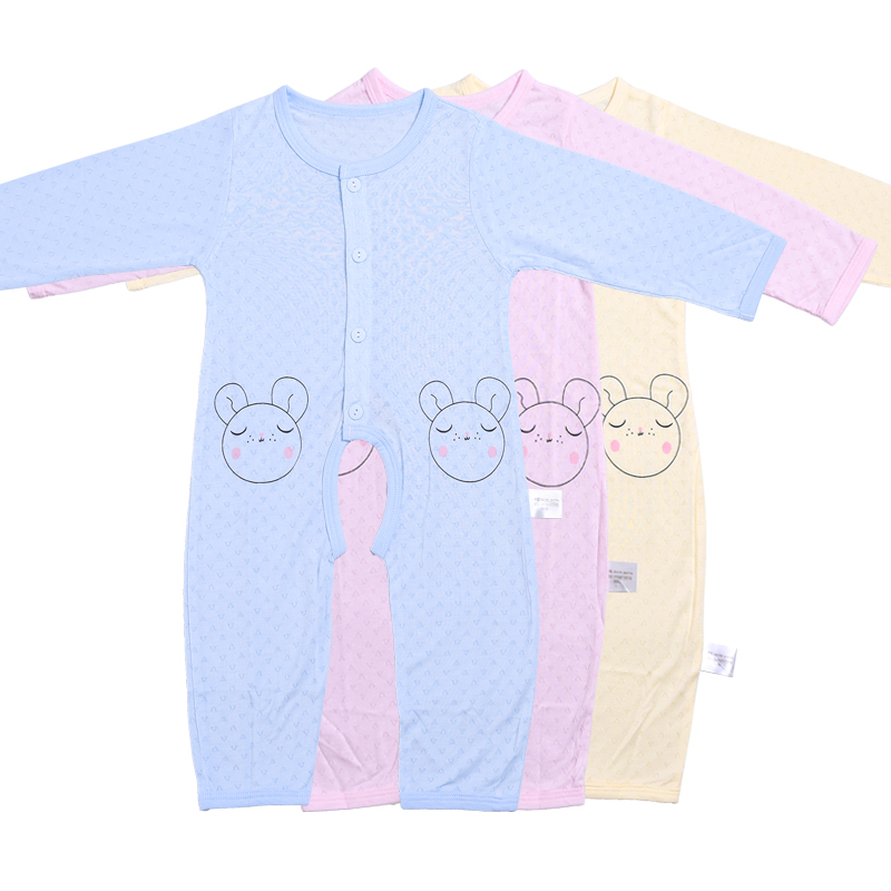 小马波迪婴儿连体衣夏季薄款新生儿哈衣爬服宝宝衣服春夏纯棉睡衣春夏装
