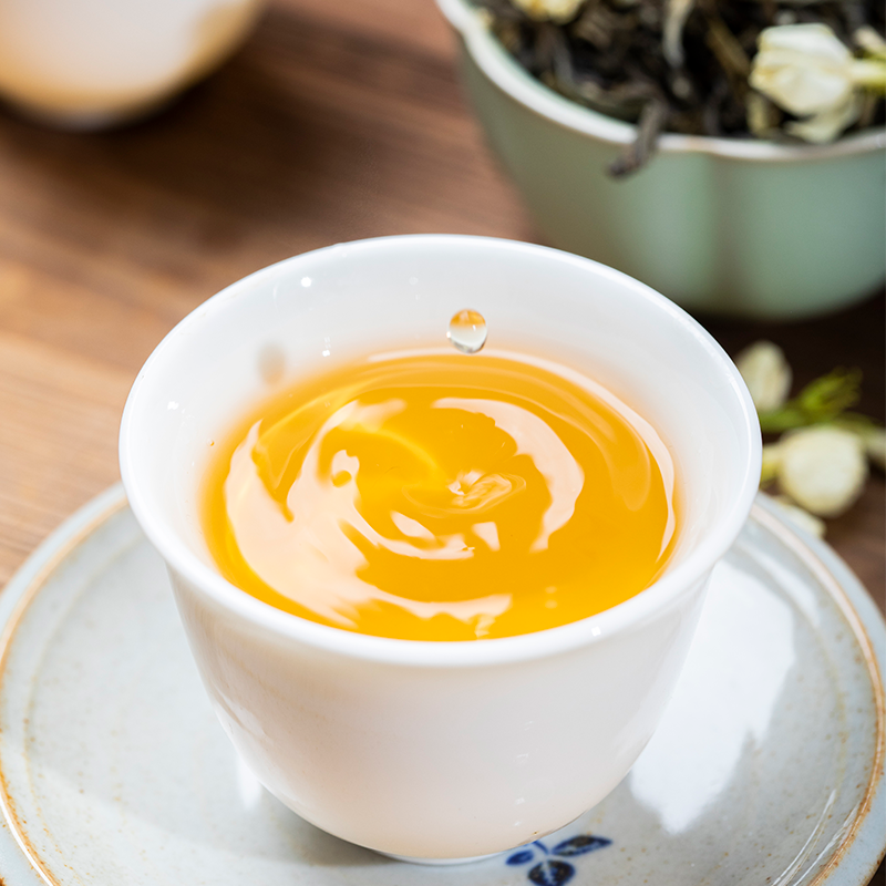 [博馨]两桶茉莉花茶三斤送茶具 1500g 一级茶叶 每桶750g送飘逸茶具一壶四杯