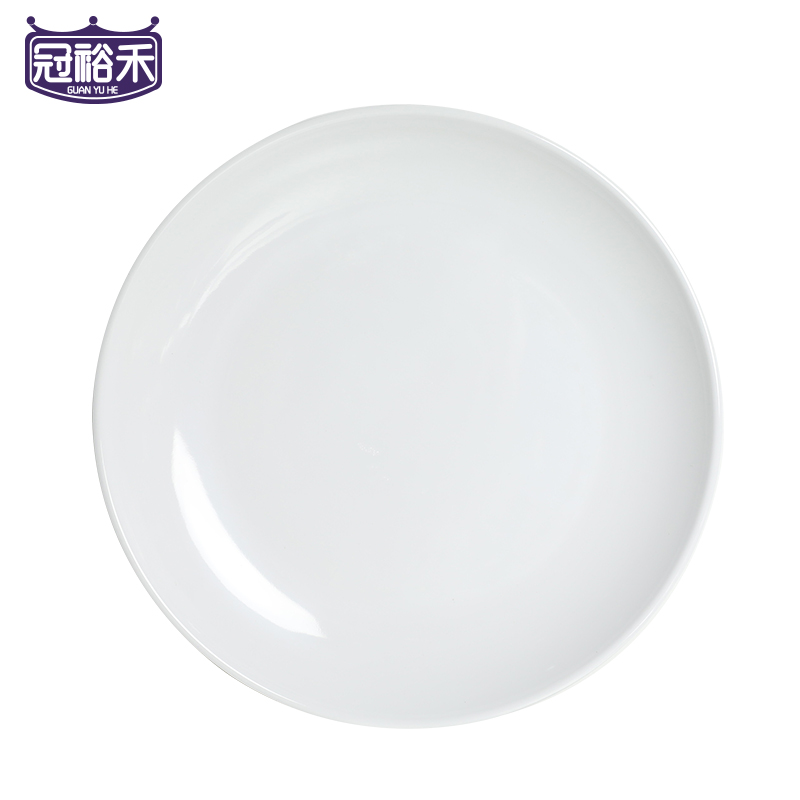 冠裕禾 密胺圆盘餐盘菜盘 12寸 个