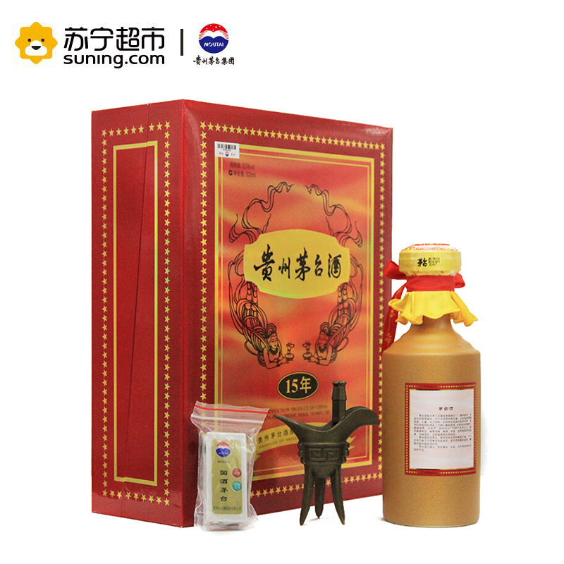 茅台 十五年 15年陈酿年份酒 53度 500ml 单瓶礼盒装