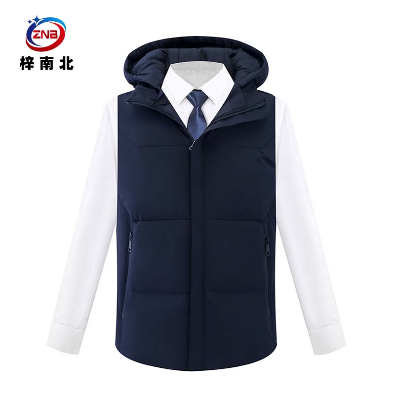 梓南北 90白鸭绒羽绒马甲 加厚羽绒马甲 ZN/YR03 件高清大图