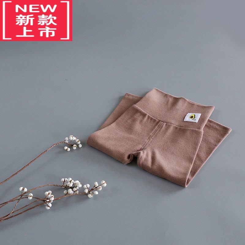 可莉允新款宝宝高腰护肚脐家居裤 男女儿童弹力秋冬打底裤保暖秋裤保暖裤图片